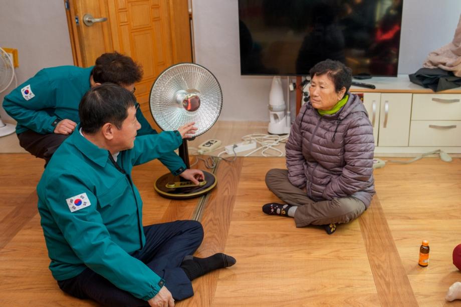 이재영 증평군수, 겨울철 한파 대비 한파쉼터 점검 나서