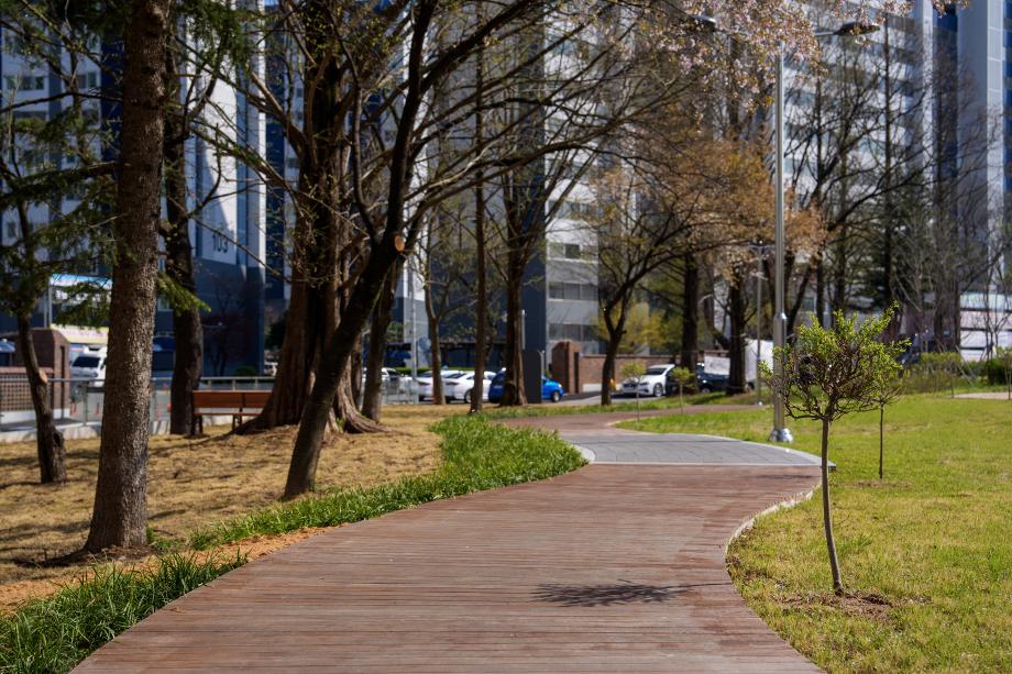 증평군, 도심 속 힐링 한 조각...‘창의숲’조성